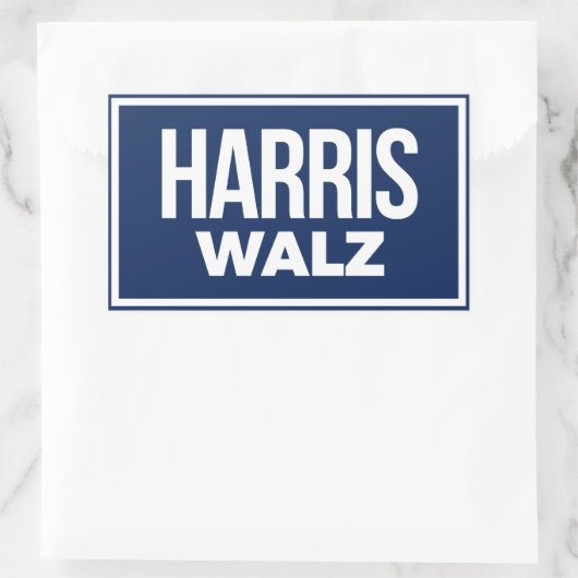 Harris Walz 2024 Rechthoekige Sticker (Tas)