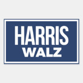 Harris Walz 2024 Rechthoekige Sticker (Voorkant)