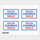 Harris Walz 2024 Rechthoekige Sticker (Vel)