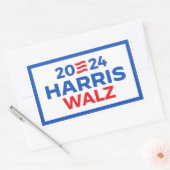 Harris Walz 2024 Rechthoekige Sticker (Envelop)