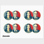 Harris Walz 2024 Rechthoekige Sticker (Vel)