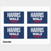 Harris Walz 2024 Rechthoekige Sticker (Vel)