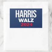 Harris Walz 2024 Rechthoekige Sticker (Tas)