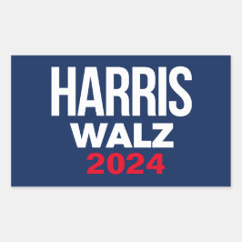 Harris Walz 2024 Rechthoekige Sticker