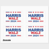Harris Walz 2024 Rechthoekige Sticker (Vel)