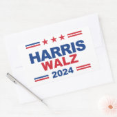 Harris Walz 2024 Rechthoekige Sticker (Envelop)