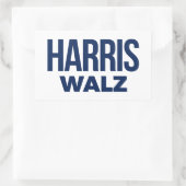 HARRIS WALZ 2024 RECHTHOEKIGE STICKER (Tas)