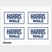 HARRIS WALZ 2024 RECHTHOEKIGE STICKER (Vel)