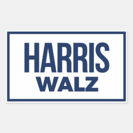 HARRIS WALZ 2024 RECHTHOEKIGE STICKER