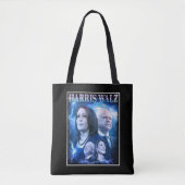 Harris Walz 2024 Retro 90s Style Tote Bag (Voorkant)