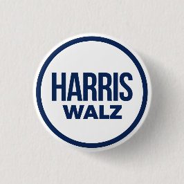 HARRIS WALZ 2024 RONDE BUTTON 3,2 CM