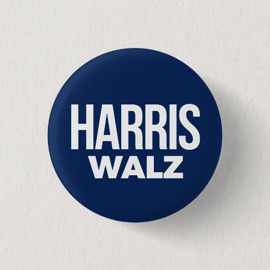 Harris Walz 2024 Ronde Button 3,2 Cm (Voorkant)