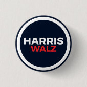 Harris Walz 2024 Ronde Button 3,2 Cm (Voorkant)