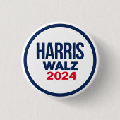 HARRIS WALZ 2024 RONDE BUTTON 3,2 CM (Voorkant)