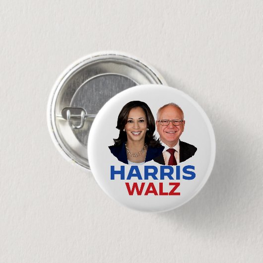 Harris Walz 2024 Ronde Button 3,2 Cm (Voorkant /achterkant)