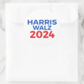 Harris Walz 2024 Ronde Sticker (Tas)