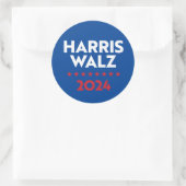 Harris Walz 2024 Ronde Sticker (Tas)
