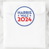 Harris Walz 2024 Ronde Sticker (Tas)