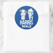 Harris Walz 2024 Ronde Sticker (Tas)