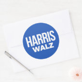 Harris Walz 2024 Ronde Sticker (Envelop)