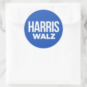 Harris Walz 2024 Ronde Sticker (Tas)