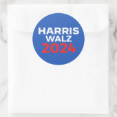 Harris Walz 2024 Ronde Sticker (Tas)