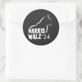 Harris Walz 2024 Ronde Sticker (Tas)
