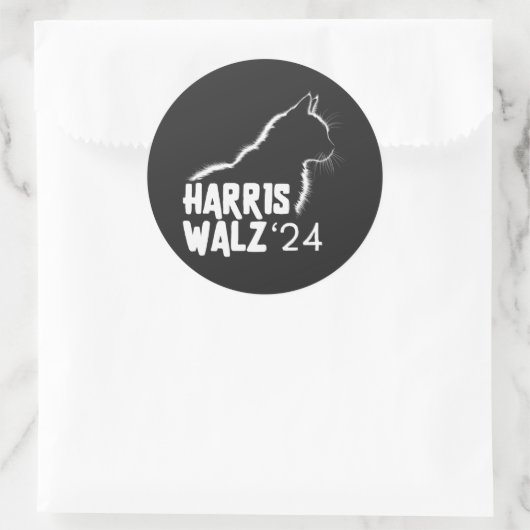 Harris Walz 2024 Ronde Sticker (Tas)