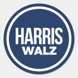 Harris Walz 2024 Ronde Sticker