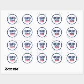 HARRIS WALZ 2024 RONDE STICKER (Vel)