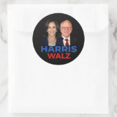 Harris Walz 2024 Ronde Sticker (Tas)