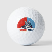 Harris Walz 2024 - Rood Blauw Golfballen (Voorkant)