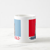 Harris Walz 2024 - Rood Blauw Koffiemok (Center)