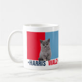 Harris Walz 2024 - Rood Blauw Koffiemok (Links)