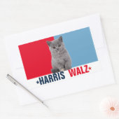 Harris Walz 2024 - Rood Blauw Rechthoekige Sticker (Envelop)