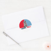 Harris Walz 2024 - Rood Blauw Ronde Sticker (Envelop)