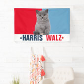 Harris Walz 2024 - Rood Blauw Spandoek (Insitu)