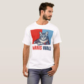 Harris Walz 2024 - Rood Blauw T-shirt (Voorkant volledig)