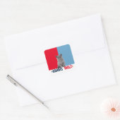 Harris Walz 2024 - Rood Blauw Vierkante Sticker (Envelop)