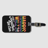 Harris Walz 2024 Samen kunnen we LGBTQIA kiezen Bagagelabel (Voorkant (horizontaal))