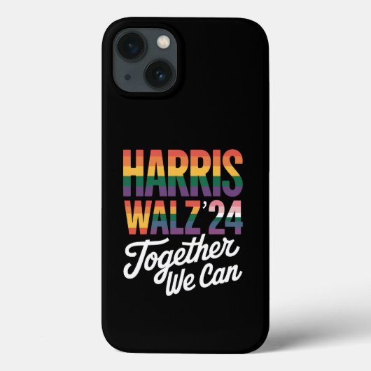 Harris Walz 2024 Samen kunnen we LGBTQIA kiezen Case-Mate iPhone Case (Achterkant)