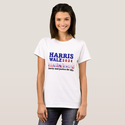 Harris Walz 2024 Shirt (Voorkant volledig)
