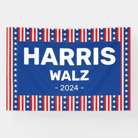 Harris - Walz 2024 Spandoek (Horizontaal)