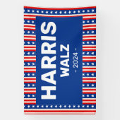 Harris - Walz 2024 Spandoek (Verticaal)