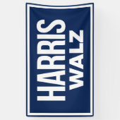 Harris Walz 2024 Spandoek (Verticaal)