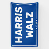 Harris Walz 2024 Spandoek (Verticaal)