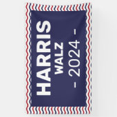 Harris - Walz 2024 Spandoek (Verticaal)