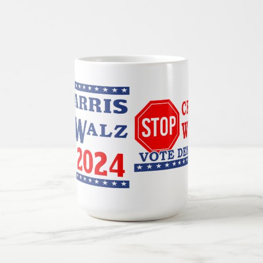 Harris Walz 2024 Stemming Democraat Stop Creepy We Koffiemok (Center)
