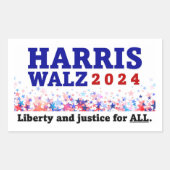 Harris Walz 2024 Sticker (Voorkant)