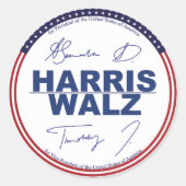 Harris - Walz 2024 stickers (Voorkant)